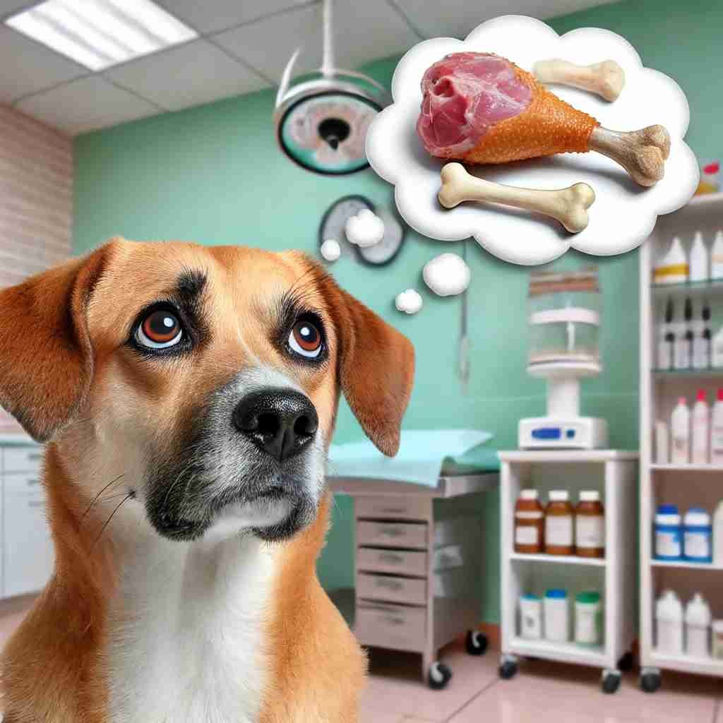 compressed dog swallowed bone